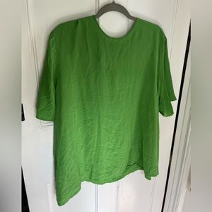 Vintage Apple green silk top